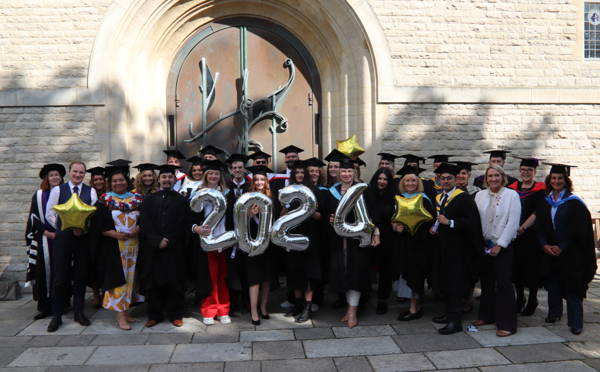 Our graduates outside Portsmouth Cathedral