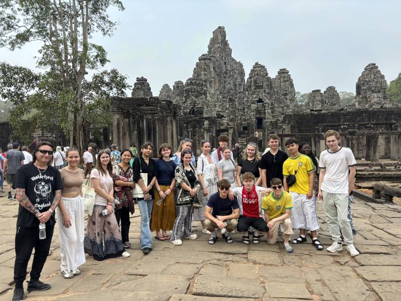 COPC students and staff seen at Angkor Wat